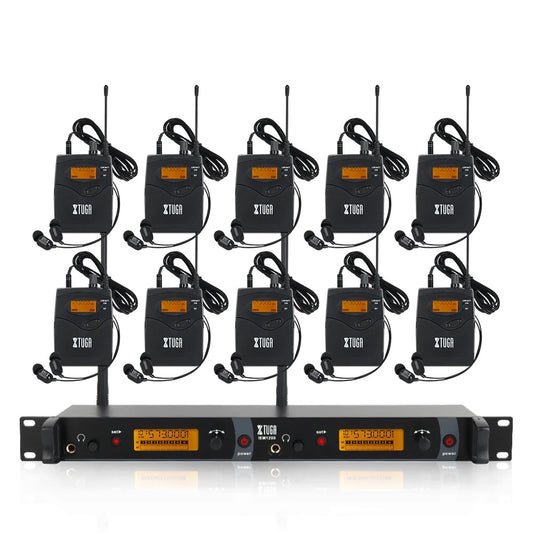 Xtuga IEM1200 10 Bodypack Wireless In Ear Monitor System, 10 IEM1200 Bodypack, Volume Control module