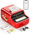 VMIDirect Thermal Label Printer in Red with Smartphone Compatibility for Easy Label Creation