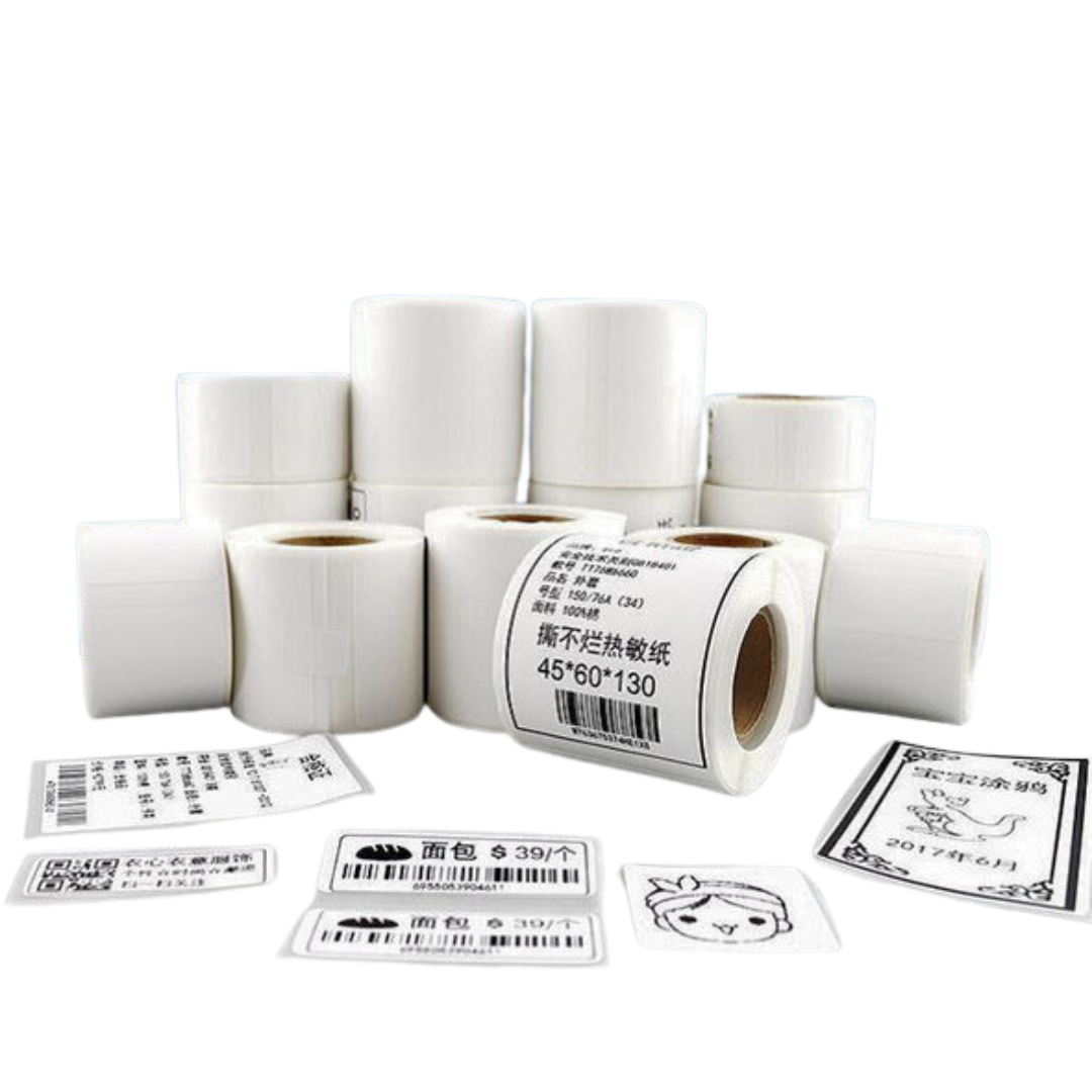 VMIDirect Thermal Label Stickers Barcode Rolls in multiple sizes for easy organizing and labeling