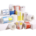 Variety of Waterproof Thermal Label Stickers on rolls for shipping and organization uses