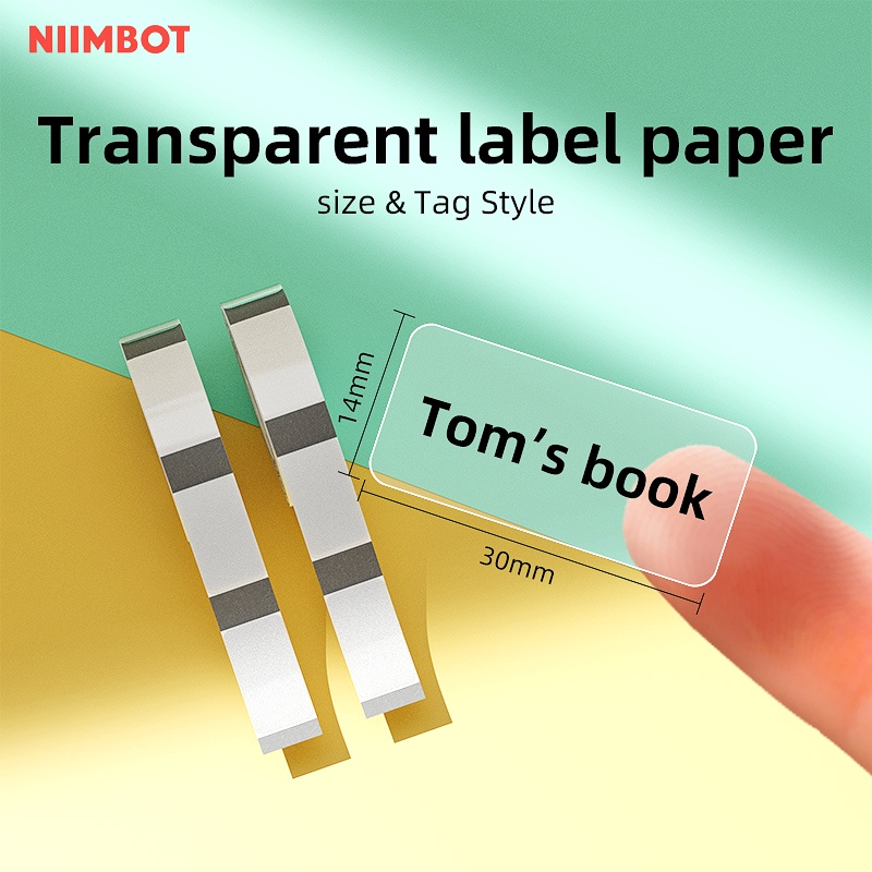 VMIDirect Waterproof Thermal Label Stickers on transparent label paper for organizing items