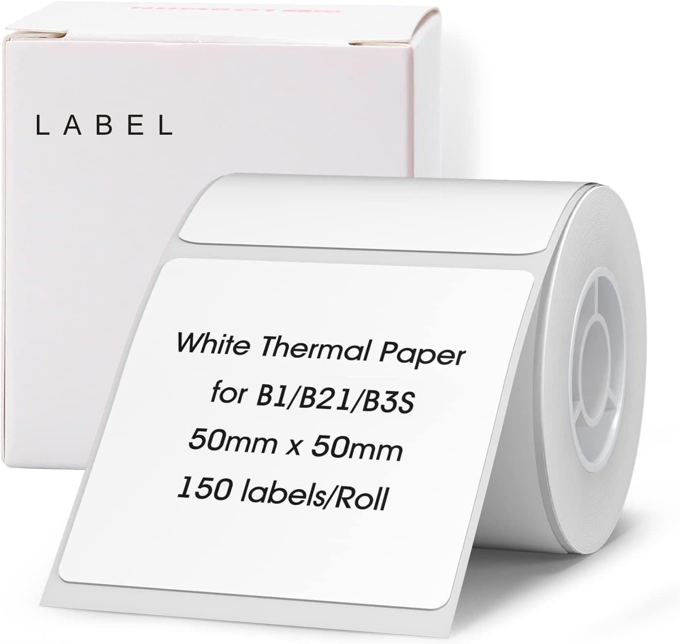 VMIDirect Waterproof Thermal Label Stickers on Roll, 50mm x 50mm, 150 labels per roll