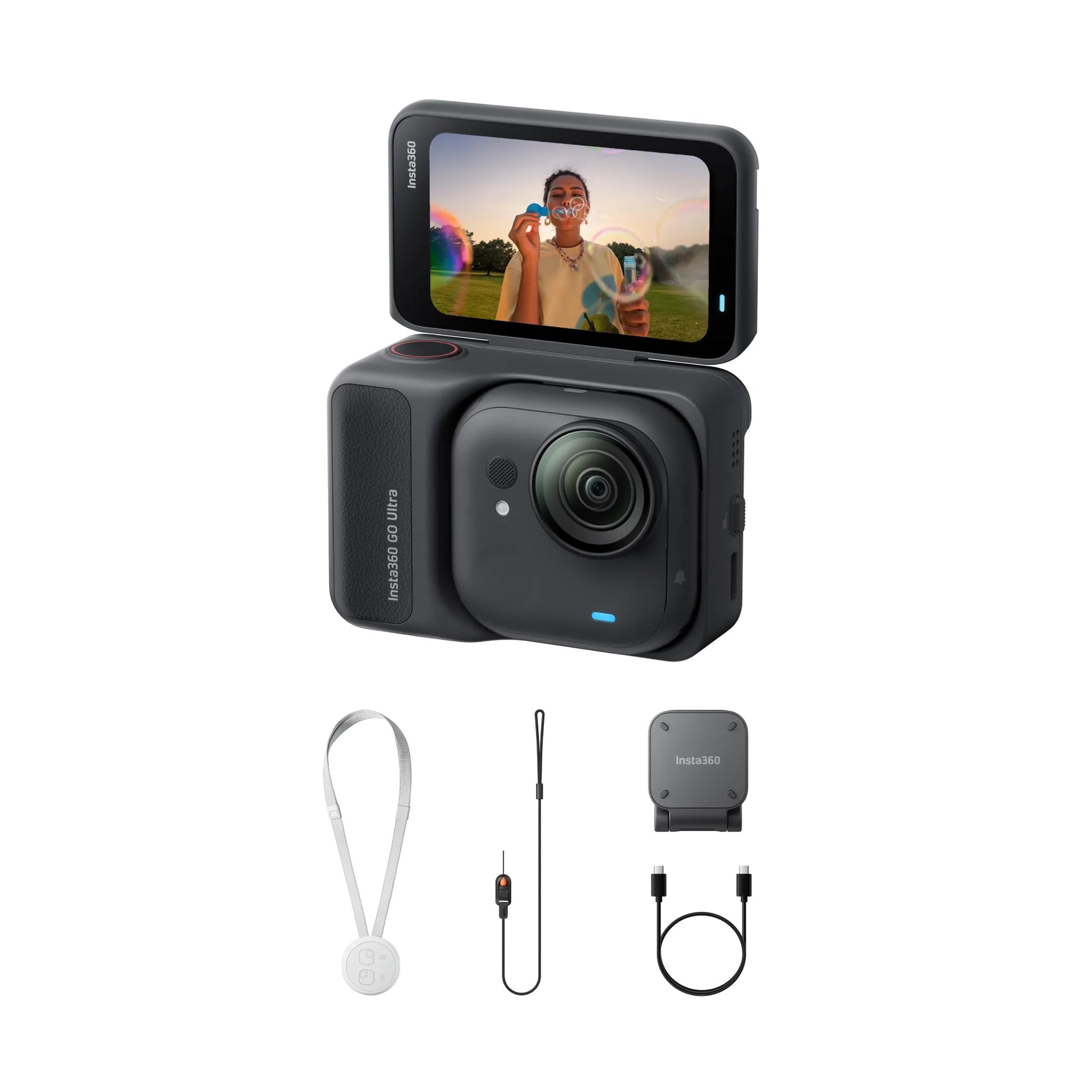 VMI Direct Tiny 4k Camera with Flip Screen, Accessories, and Wrist Strap for Capturing Moments