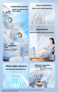 VMIDirect Tower Fan with Double Blade System and Smart Remote for efficient cooling