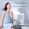 VMIDirect tower fan with spray humidification feature for a new cooling experience