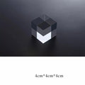 Transparent Acrylic Geometric Photo Props in a cubic shape measuring 4cm x 4cm x 4cm