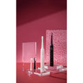 Transparent Acrylic Geometric Photo Props displaying oral care products on a vibrant background