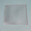 Transparent Acrylic Geometric Photo Props with textured lines for creative photography setups