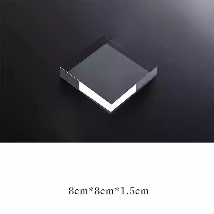 Transparent Acrylic Geometric Photo Props for Creative Photography and Display Projects