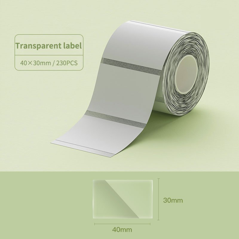 VMIDirect White Thermal Label Stickers on a roll, perfect for shipping and organizing tasks