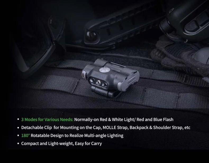 VMIDirect Tri-LED Sources Clip-Light with 3 Modes and Rotatable Design for Versatile Use