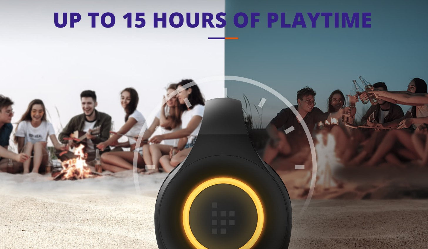 VMIDirect Mini Bluetooth Speaker with up to 15 hours of playtime for outdoor gatherings