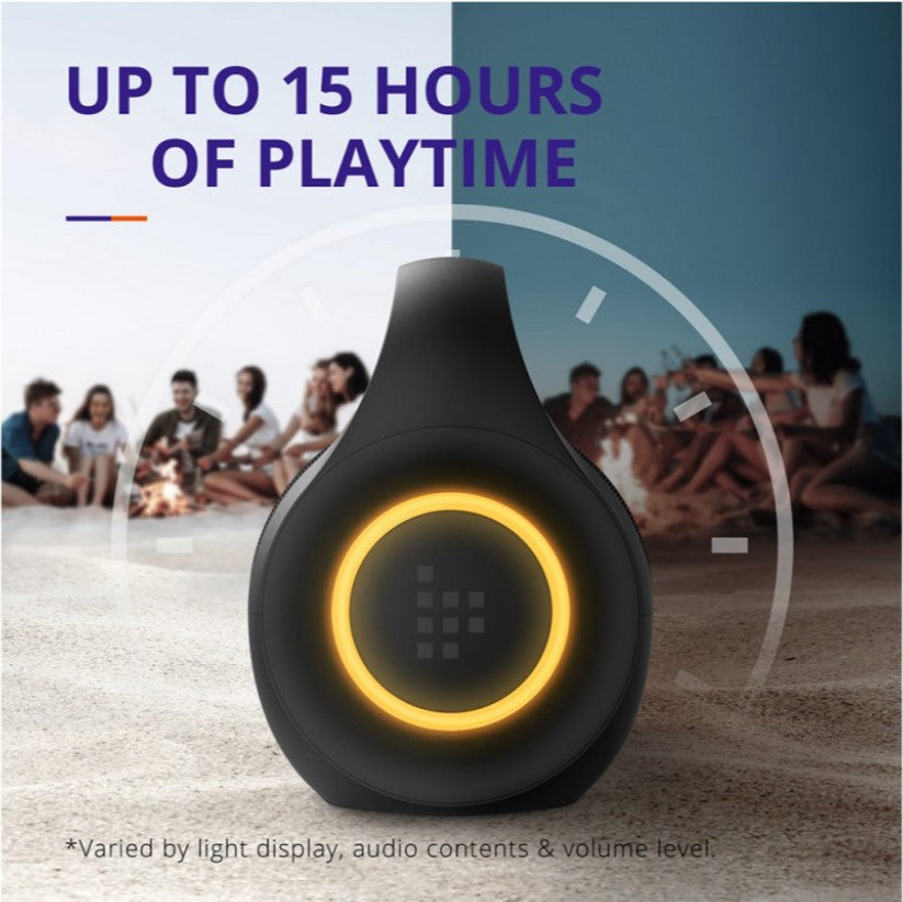 VMIDirect Mini Bluetooth Speaker with 15 Hours of Playtime and Stylish Light Display