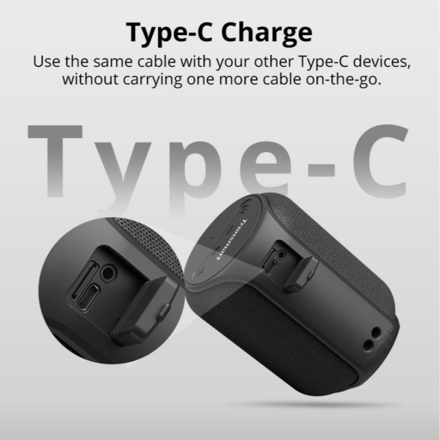 VMIDirect Mini Bluetooth Speaker with Type-C charging port for convenient on-the-go use