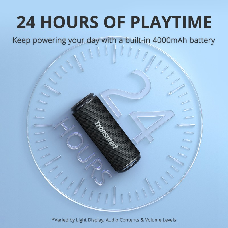 VMIDirect Portable Bluetooth Speaker with 24 hours of playtime and a built-in 4000mAh battery