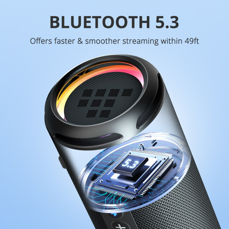VMIDirect Portable Bluetooth Speaker with Bluetooth 5.3 for fast streaming up to 49ft