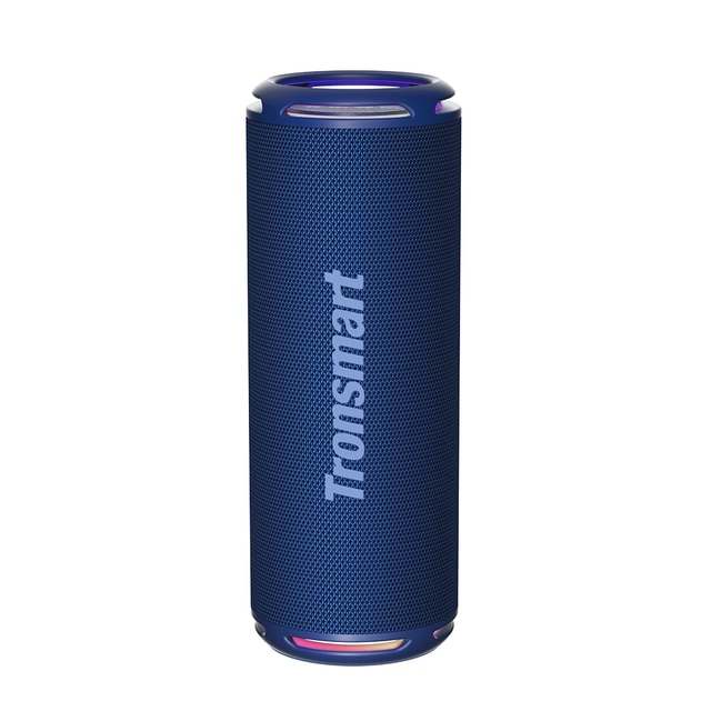 VMIDirect Portable Bluetooth Speaker in blue with a sleek cylindrical design for clear sound
