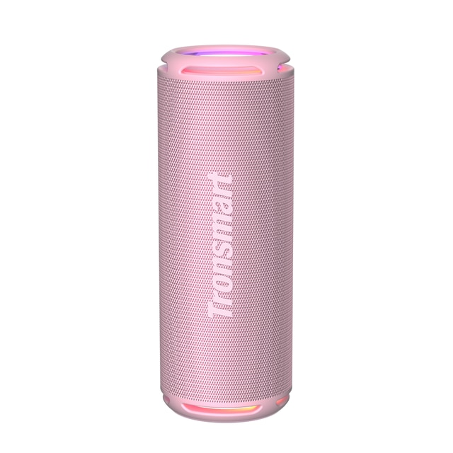 VMIDirect Portable Bluetooth Speaker in pink with stylish design and LED lighting features