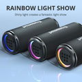 VMIDirect Portable Bluetooth Speaker Trio with Colorful Rainbow Light Show for Enhanced Sound Experience