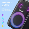 VMIDirect Portable Party Speaker Karaoke with splendid lights and multiple lighting modes