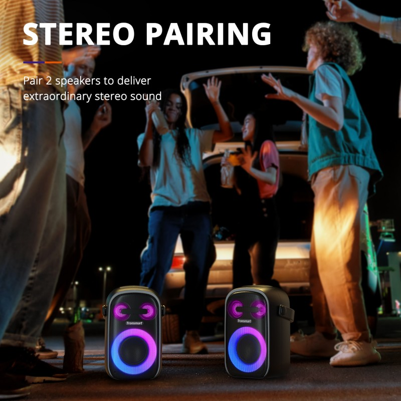VMIDirect Portable Party Speaker Karaoke with stereo pairing for enhanced sound experience