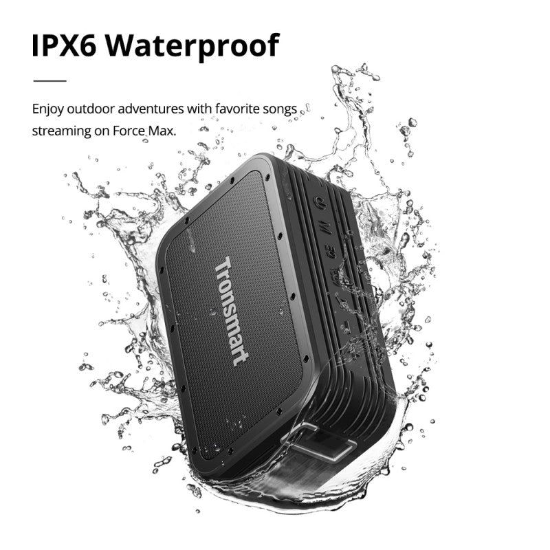 Tronsmart Portable Speaker with IPX6 Waterproof Rating for Outdoor Adventures and Streaming Music