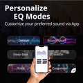 Portable Speaker with customizable EQ modes for personalized sound settings via smartphone app