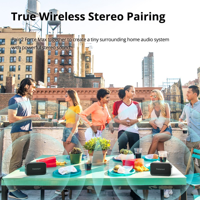 VMIDirect Portable Speaker with True Wireless Stereo Pairing for enhanced sound outdoors