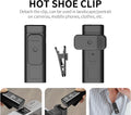 Personal UHF wireless IEM system with hot shoe clip for versatile use on cameras and clothing