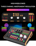VMIDirect Portable Live Sound Card Audio Mixer with adjustable treble, alto, and bass controls for enhanced audio quality