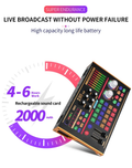 VMIDirect Portable Live Sound Card Audio Mixer with high-capacity battery for reliable streaming