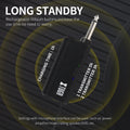 Rechargeable mini bodypack transmitter with long standby time and lithium battery for audio setups