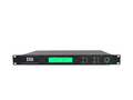 UHF wireless microphone system receiver with digital display and control panel