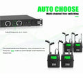 Wireless in ear monitor system with adjustable frequency and multi-channel switching features