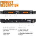 Wireless in ear monitor system with headphone output and adjustable volume controls