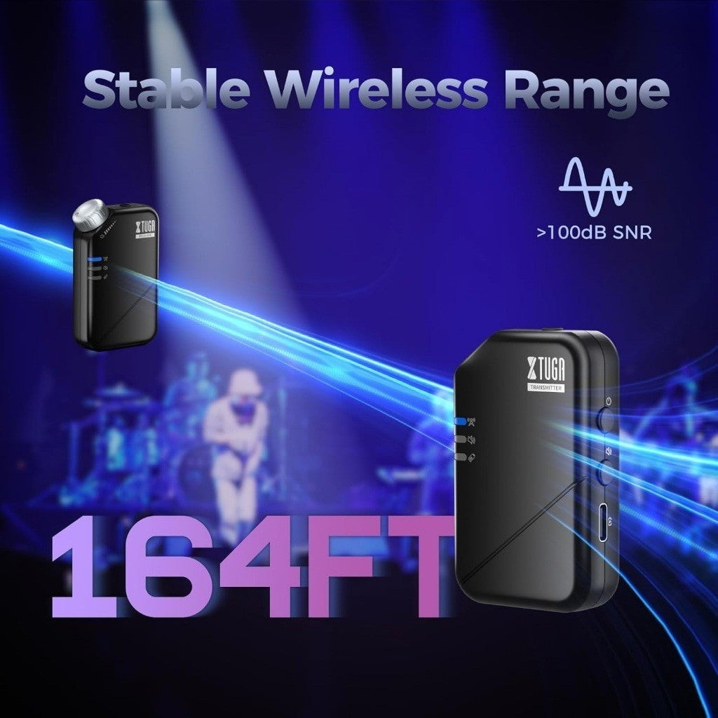 VMIDirect Wireless In-Ear Monitor System with 164FT range for professional audio performance