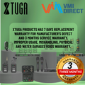 VMIDirect Wireless UHF Lapel Microphone with warranty information displayed in a product presentation