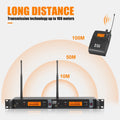 Wireless XLR Transmitter and Receiver for a wireless in ear monitor system with long-distance transmission