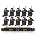 Wireless in ear monitor system with transmitter and multiple receivers for clear audio performance