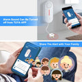 Tuya water level sensor alarm with mobile app control and family alert sharing feature