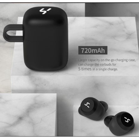 VMIDirect TWS Wireless Earbuds with 720mAh charging case for up to 5 charges on the go