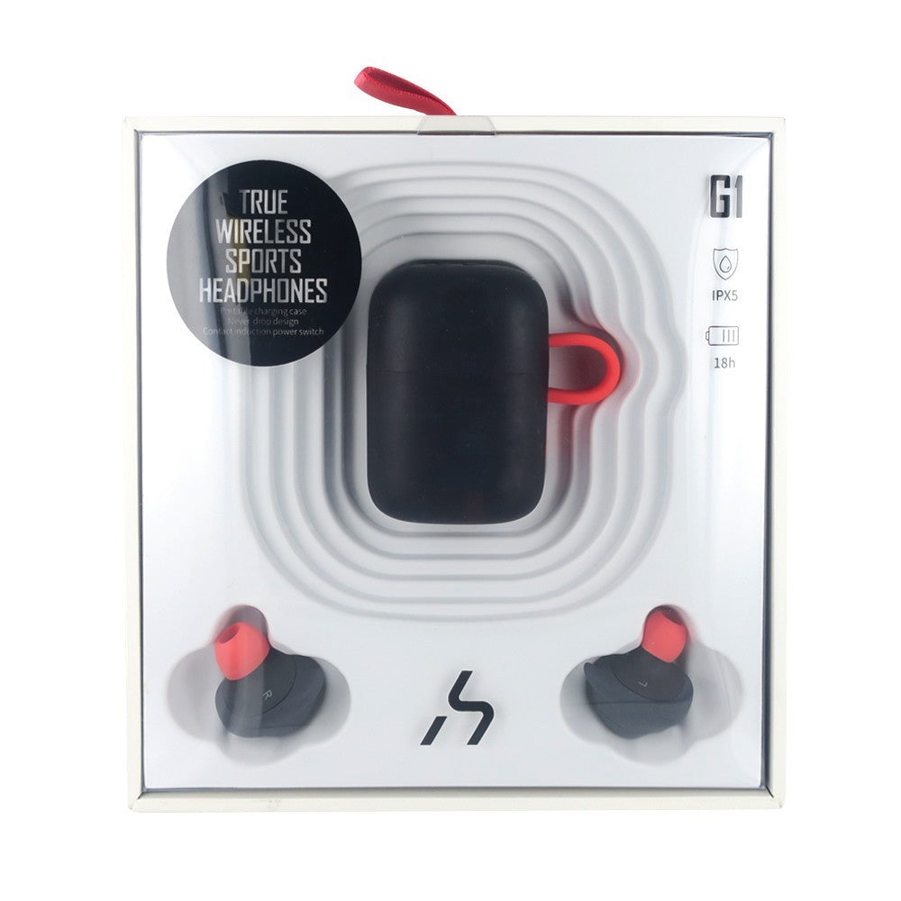 VMIDirect TWS Wireless Earbuds in charging case with IPX5 rating for sports and active use
