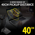 Gooseneck Microphone with UHF wireless conference microphone system and 40cm pickup distance