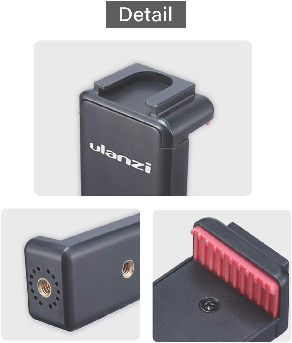 Ulanzi Adjustable Mount Clip for Mobile Cellphone with sturdy construction for secure phone holding