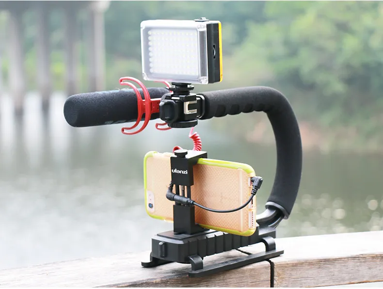 VMIDirect Phone Tripod Mount with Cold Shoe Mount for Stable Smartphone Filming