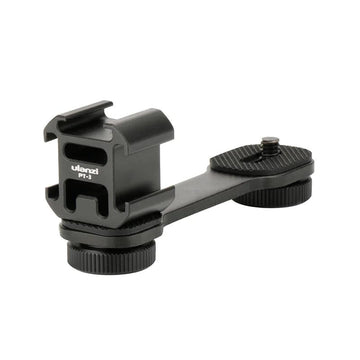 Ulanzi PT-3 extension bracket for camera accessories with dual clamps and adjustable knobs