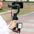 Ulanzi PT-3 extension bracket for smartphone gimbal with light and audio input connection