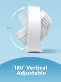 VMIDirect desk fan with 180 degree vertical adjustable feature for personalized airflow