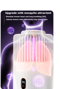 UV mosquito repellent lamp digital display with human-like CO2 simulation for effective mosquito trapping
