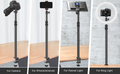 VMIDirect Extendable Desktop Camera Stand for versatile use with cameras, smartphones, and lighting equipment